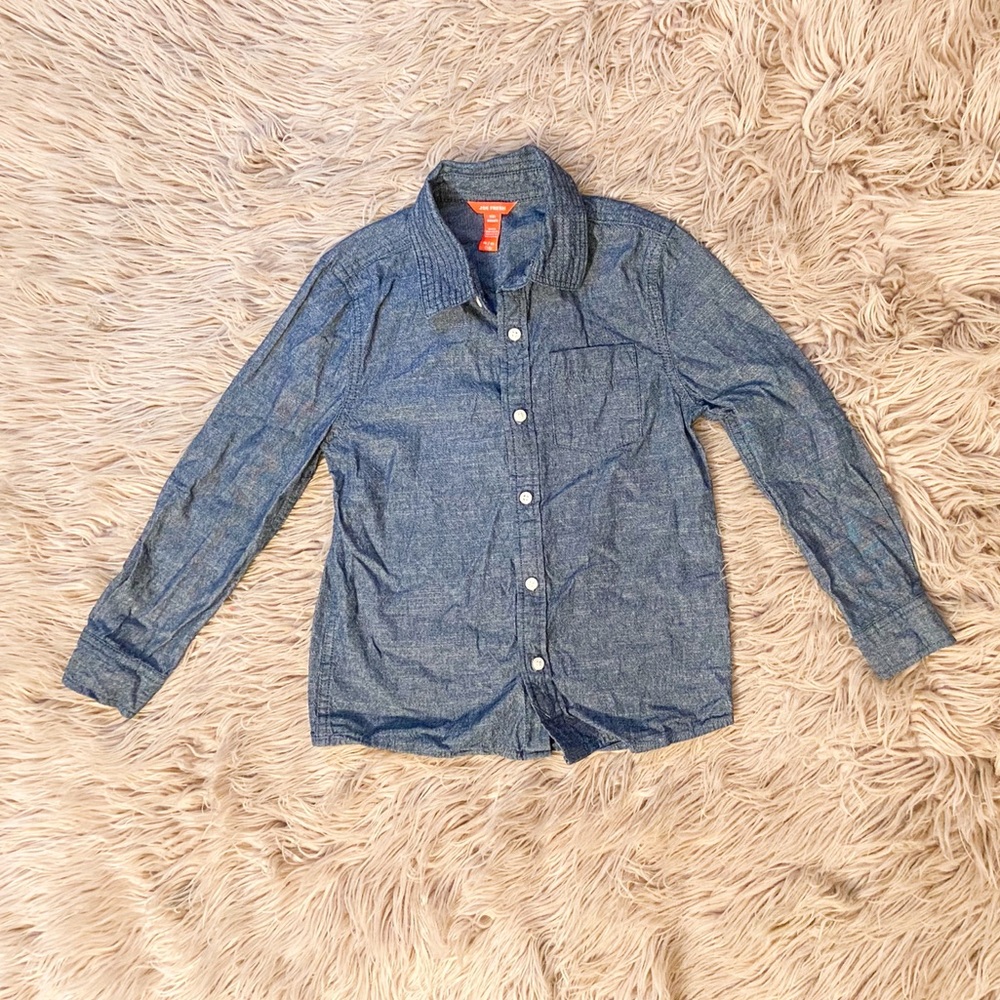 Boy’s Joe Fresh Chambray Button Down Size M 7-8